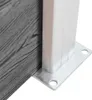 vidaXL Elemento di recinzione WPC 95x186 cm grigio Anteprima dell’immagine prodotto 2