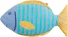 Kissen mit Füllung Fisch Farbe Blau 30x54cm von David Produktbild-Vorschau 1