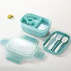 Lunchbox, stapelbare 3 Etagen Lunchbox, auslaufsichere Produktbild-Vorschau 3