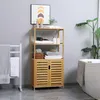 kleankin Meuble salle de bain en bambou, armoire salle de Voir les images du produit 2