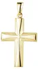 MATERIA Kreuz Anhänger Gold Herren Damen - Kettenanhänger Produktbild-Vorschau 1