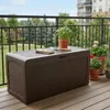 Keter Samoa Rotin Coffre de jardin 270L marron Coffre de Voir les images du produit 6