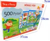 The image shows the packaging of a Clementoni talking pen learning game with the title "Lernspiel Talking Pen 500 Fragen Clementoni". The packaging features illustrations of a child, a cat, and various educational scenes, along with the product name and ag Náhled obrázku produktu
