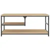 vidaXL Stolik kawowy dąb sonoma 90x49x40 cm materiał Podgląd zdjęcia produktu 4