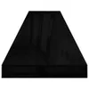 vidaXL Schweberegale 2 Stk. Hochglanz-Schwarz 120x23,5x3,8 Produktbild-Vorschau 13