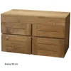 Teako Design Badmöbel Set Sunne 120 cm Teakholz mit Schrank Produktbild-Vorschau 7