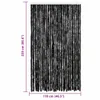 vidaXL Záves proti hmyzu antracit 118x220 cm šenil Náhľad obrázku produktu 7
