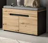 Garderobe Sitzbank "Cooper" Artisan Eiche und grau Produktbild-Vorschau 1