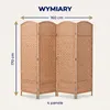 IvoQ Parawan – 4 panele – 170 x 160 cm – Składana przegroda Podgląd zdjęcia produktu 2