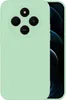 A light green phone case is shown with a partial view of a smartphone screen on the right. Produktbild-Vorschau
