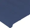vidaXL Čelo postele s ušami Modrá 203x16x78/88 cm Látka Náhľad obrázku produktu 5