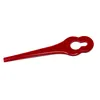 A red plastic blade for a grass trimmer, shown against a white background. Produktbild-Vorschau