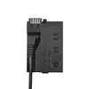 A black camera battery dummy adapter with a USB cable attached, shown against a white background. Náhled obrázku produktu