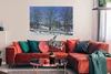 MuchoWow® Poster Ein winterlicher Tag unter blauem Himmel Produktbild-Vorschau 2