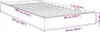vidaXL Postel White 90x190 cm Dřevěný materiál Náhled obrázku produktu 8