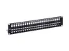 Equip Patchpanel 48x Cat6A 19" FTP 1HE Keystone Montage sw Produktbild-Vorschau 2