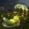 Gartenfiguren, Frosch Figuren Draußen Deko Solar Garten Produktbild-Vorschau 3