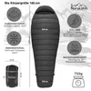 Mumienschlafsack Norskskin Ultralight Grey 800 g 205 cm Produktbild-Vorschau 2