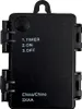 A black battery compartment for Christmas lights with timer, on, and off settings. Anteprima dell’immagine prodotto