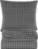 A stack of folded bedding with a grid pattern. Náhled obrázku produktu