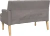 vidaXL Lavice s polštářem Taupe 113x64,5x75,5 cm látka Náhled obrázku produktu 5