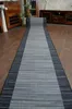 Läufer auf Gummi STREIFEN 120 cm anthrazit Grau 120x700 cm Produktbild-Vorschau 2