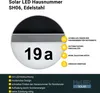 MeLiTec Solar-Hausnummer SH06, moderne LED-beleuchtete Produktbild-Vorschau 4
