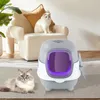 Katzentoilette Mit UV-Licht Katzenklo mit Deckel grau Produktbild-Vorschau 2
