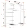 Schwebetürenschrank Kleiderschrank Schrank 203cm Produktbild-Vorschau 4