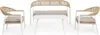 4er Set Sitzgruppe Jandia 138 x 69 x 75 cm Aluminium Produktbild-Vorschau 1