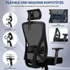 Bürostuhl, Ergonomischer Bürostuhl, Schreibtischstuhl mit Produktbild-Vorschau 4