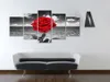 Leinwandbilder Blumen 200x100 cm Vlies Leinwandbild 5 tlg Produktbild-Vorschau 2