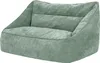 icon Sitzsack Sofa Chenille Cecilia, Salbeigrün, Sitzsack Produktbild-Vorschau 1