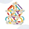 Malplay - Tubi magnetici 3D da costruzione, 42 pezzi, Anteprima dell’immagine prodotto 4