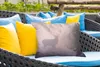 MuchoWow® Outdoor Kissen - Hirsche - Nebel - Morgen - 50x30 Produktbild-Vorschau 4