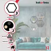 KOTARBAU® Hexagon Wandregal Schwarz 14x47x41 cm Hexagon Produktbild-Vorschau 5