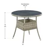 Juskys Polyrattan Gartentisch Yoro rund - wetterfest Ø 80 Produktbild-Vorschau 13