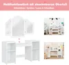 COSTWAY toaletka dziecięca 2 w 1 z wyjmowanym lustrem, Podgląd zdjęcia produktu 2