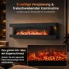 Kostway Elektryczny kominek, 32 cali, trójstronny, kominek Podgląd zdjęcia produktu 4