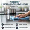 10er Set Mikrofasertuch 30 x 30 cm, blau Produktbild-Vorschau 2