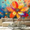 Vlies fototapete Bunte Blumen Abstraktion 400x280 cm Feeby Produktbild-Vorschau 2