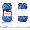 Two balls of yarn with labels, placed side-by-side on a white background. Produktbild-Vorschau