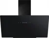 A black range hood is shown against a white background. Produktbild-Vorschau