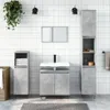vidaXL Badschrank Betongrau 58 x 33 x 60 cm Holzwerkstoff - Produktbild-Vorschau 2