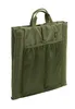 A folded olive green bag with mesh pockets and handles, shown against a white background. Podgląd zdjęcia produktu