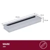 HOOZ 2x Kabeldurchführung Schreibtisch, 280mm Aluminium Produktbild-Vorschau 2