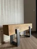 TV Bank aus massivem Eichenholz 21x21cm, Holzbank, Produktbild-Vorschau 3