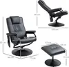 HOMCOM Massagesessel mit Hocker, Relaxsessel mit Produktbild-Vorschau 3