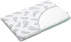 A baby pillow with a feather pattern on a white background. Anteprima dell’immagine prodotto