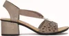 Rieker Damen Sandalen aus Naturleder in Beige mit 6 cm Produktbild-Vorschau 1